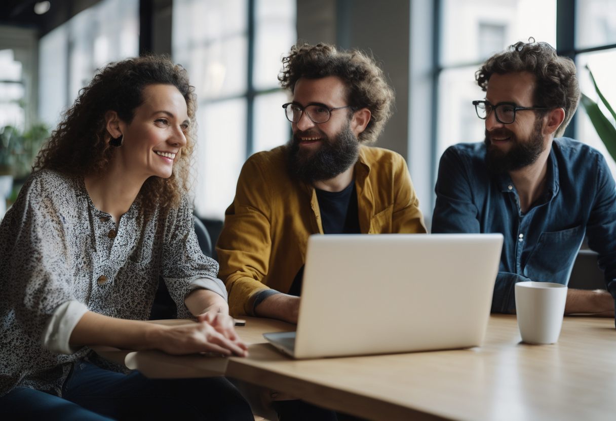 L'équipe de l'agence web MW 21 en pleine collaboration